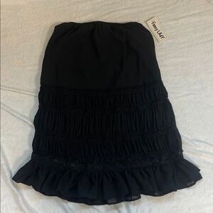 🖤 Fancy Lady Boho Lace Ruffled Black Skirt (NWT | Size M)